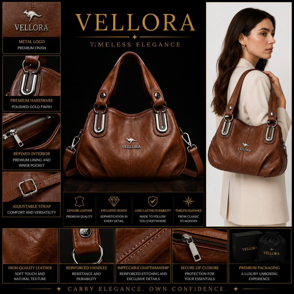 Vellora Amelia Leather Handbag