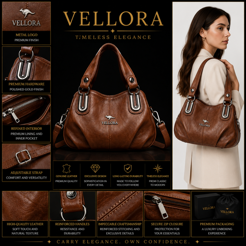 Vellora Amelia Leather Handbag
