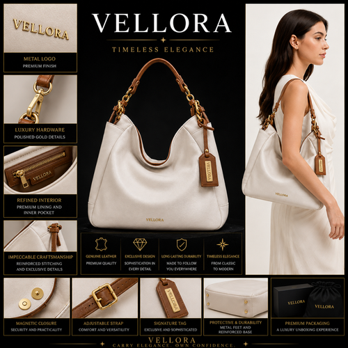 Vellora Bianca Leather Shoulder Bag